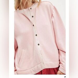 Free People Nomad Cardi. NWT. Pink chalk